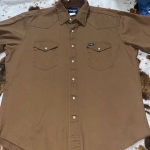 Vintage wrangler pearl snap